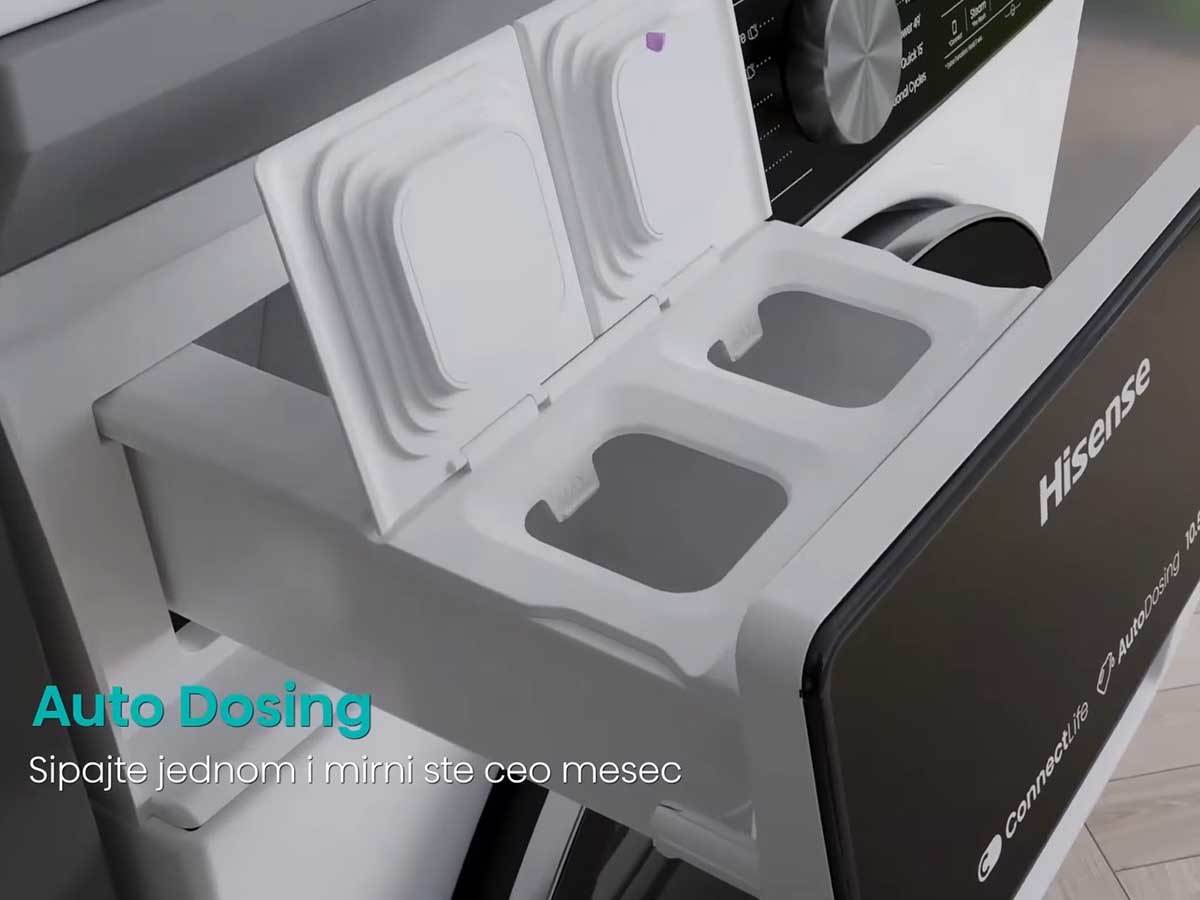 Mašina za veš automatsko doziranje praška i omekšivača