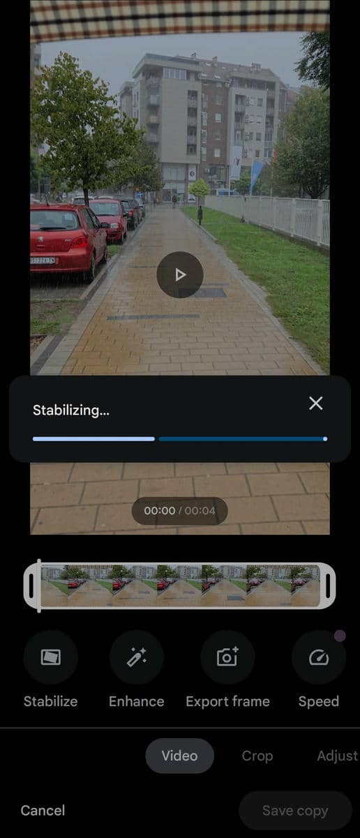 Stabilizacija videa 3