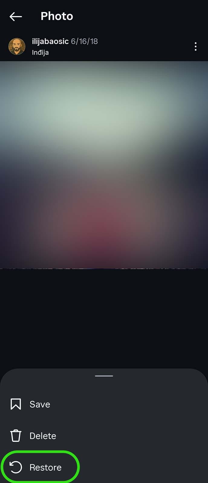 Kako vratiti obrisane slike na Instagramu korak 7.jpg