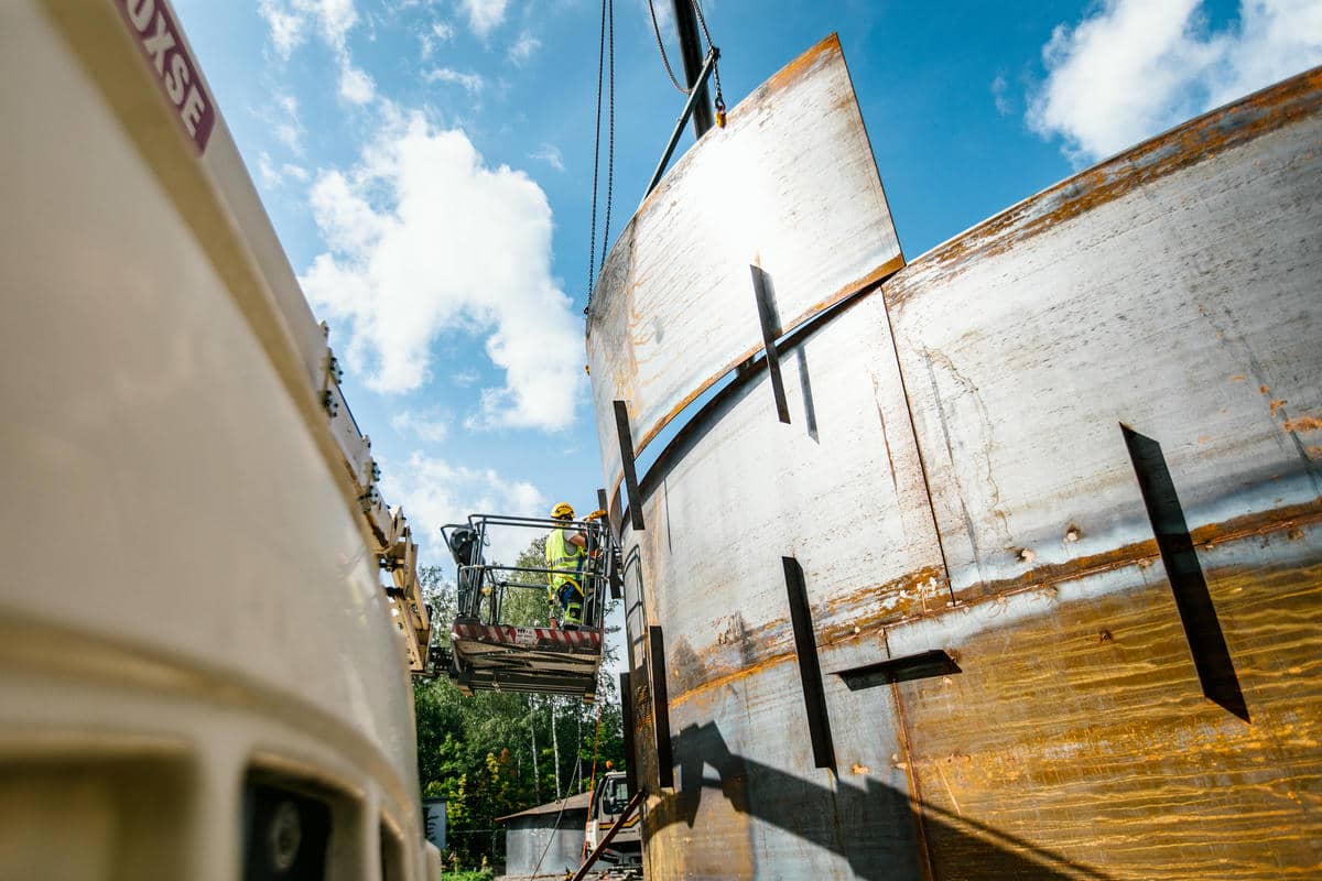 Polar Night Energy Pornainen Sand Battery Under Construction2.jpg