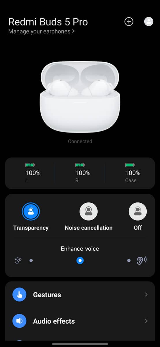 Xiaomi Earbuds aplikacija 1.jpg
