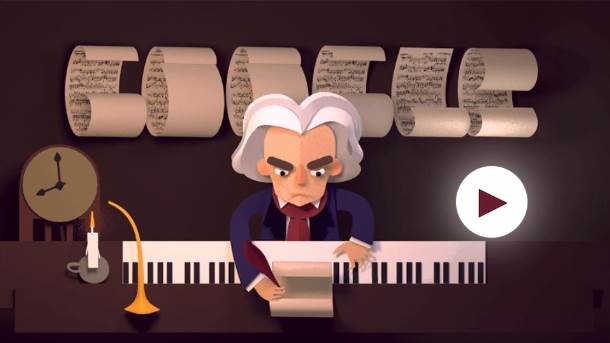 Google 245 godina od rodenja Ludviga van Betovena