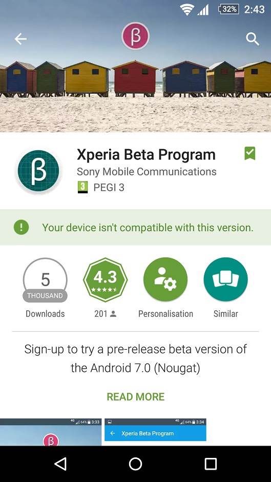 Xperia X Performance Android Beta program, detalji,