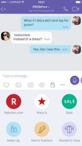 Viber kupovina u aplikaciji