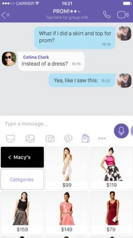 Viber kupovina u aplikaciji