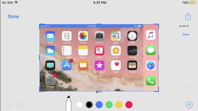 iOS 11 screenshot editor nove opcije