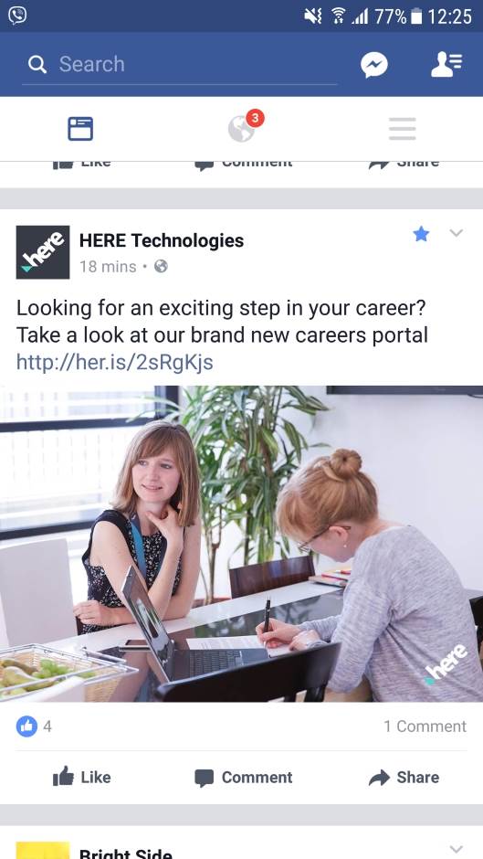 Zumiranje slika u Facebook aplikaciji