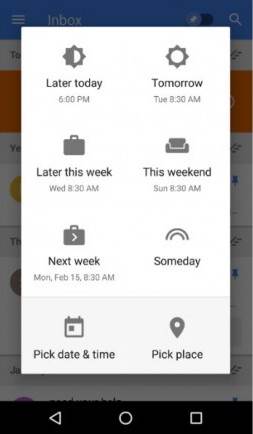 Inbox by Gmail sa novom snooze opcijom