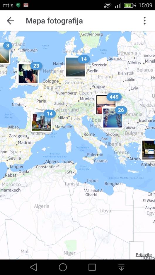 Instagram ukida prikaz fotografija na mapi