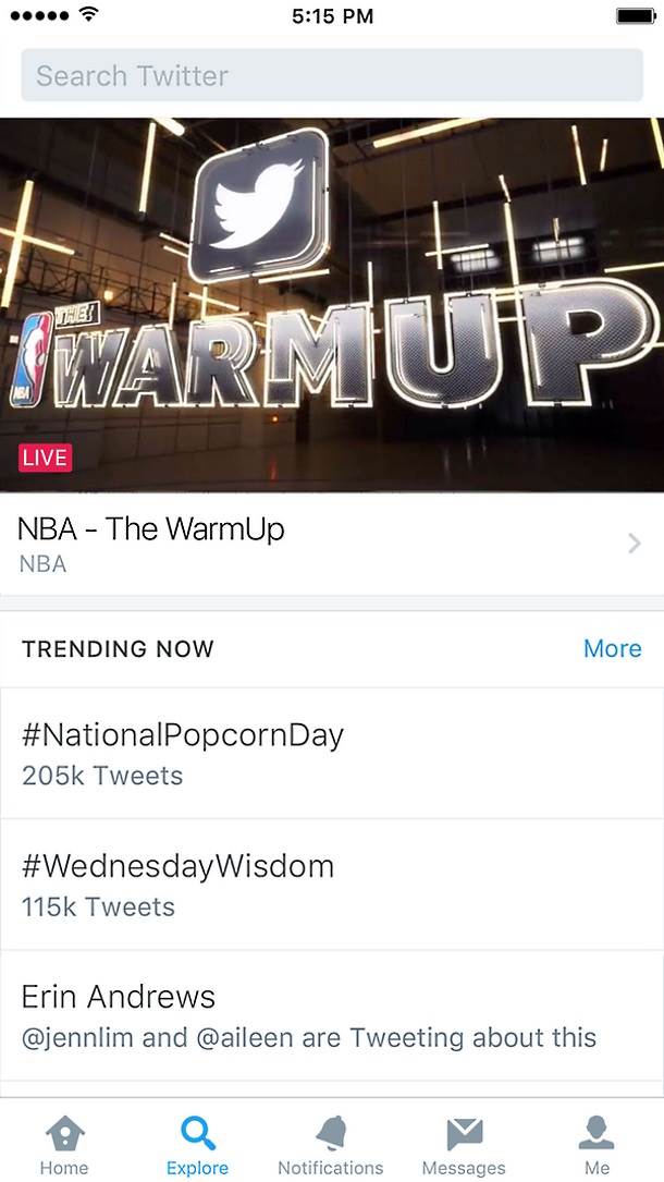 Twitter izbacio Moments i stavio pretragu na to mesto