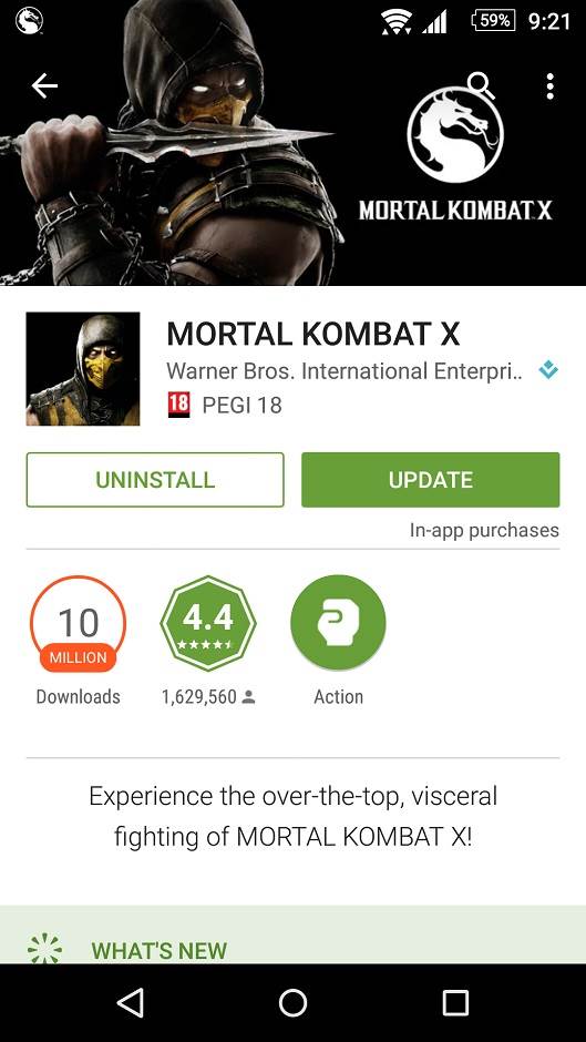 Mortal Kombat X mobile 1.8 ažuriranje