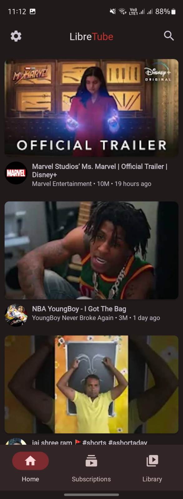 LibreTube aplikacija