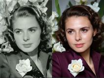 Ingrid Bergman pre i posle AI obrade
