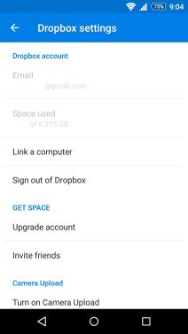 Dropbox za Android