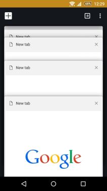 Chrome za Android sa 100 otvorenih tabova