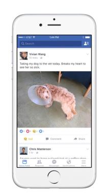 Facebook Reactions umesto Like tastera