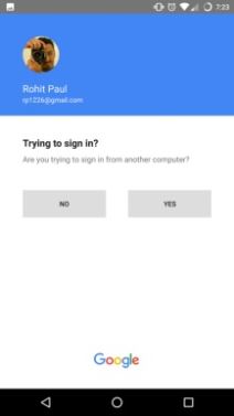 Google login bez lozinke