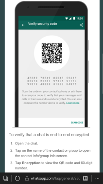 WhatsApp end-to-end enkripcija poruka, videa, razgovora i slika