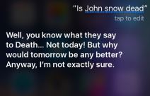 Siri da li je Džon Snežni živ ili mrtav