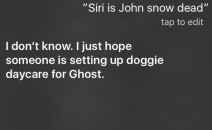 Siri da li je Džon Snežni živ ili mrtav