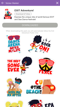 Viber Exit stikeri download