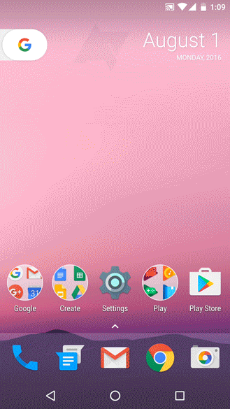 Android Nougat launcher aplikacija