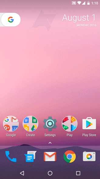 Android Nougat launcher aplikacija