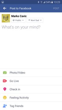 Boja Facebook statusa