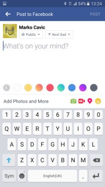 Boja Facebook statusa