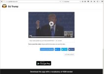 Donald Tramp aplikacija tekst u govor
