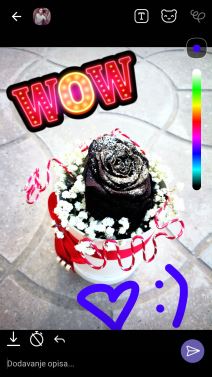 Viber dodavanje stickera i crteža na fotke kamere