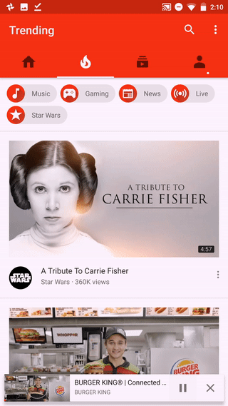 YouTube video umanjen prikaz se menja