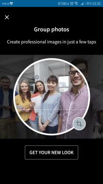 LinkedIn filteri za profilnu sliku