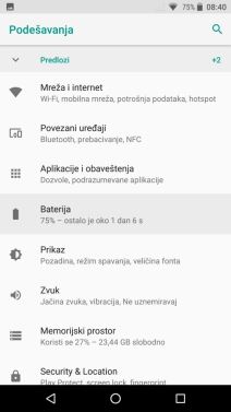 Android O duže trajanje baterije