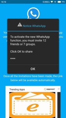 WhatsApp prevara poruka promena boje aplikacije