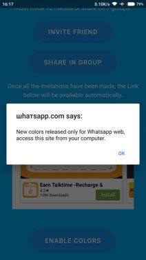 WhatsApp prevara poruka promena boje aplikacije