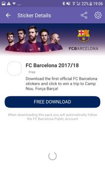 FC Barcelona Viber Public Chat i Viber stickers, Barsa Viber slicice i javni cet