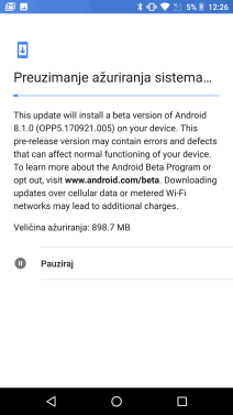 Android baterija ušteda, Android Oreo 8.1 Developer Preview opis