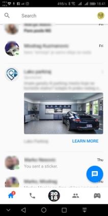 Messenger video reklame u porukama