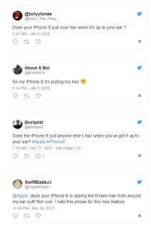 iPhone X cupa kosu korisnicima, iPhone X cupa dlake korisnicima