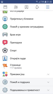 Facebook nova aplikacija promene