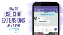 Viber Chat Extensions kako se koriste, lupa pretraga Viber