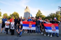 Srbija Brazil navijaci Huawei P20 #VidiViše Moskva Rusija 2018