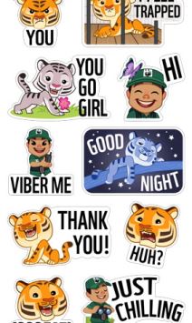 Viber WWF Tigrovi stickers, Viber Tigrovi akcija, Viber WWF Tigers action