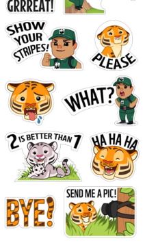 Viber WWF Tigrovi stickers, Viber Tigrovi akcija, Viber WWF Tigers action