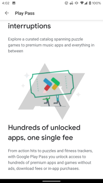 Google Play Pass pretplata Android premijum aplikacije, Android Play Store pretplata Play Pass