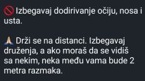 Viber Srbija poruka COVID-19 virus korona, Viber virus korona, 