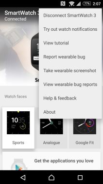 Sony SmartWatch 3, specifikacije, dostupnost