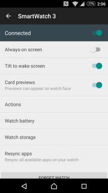 Sony SmartWatch 3, specifikacije, dostupnost