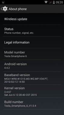 Tesla Smartphone 6 cena, test, karakteristike i opis